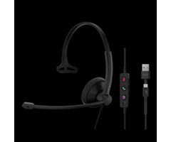 EPOS  EPOS IMPACT 100 MS Mono Bedrade Headset met USB-A & USB-C (1001419)