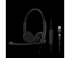 EPOS  EPOS IMPACT 100 UC Stereo Headset - USB-A & USB-C - Noise-cancelling
