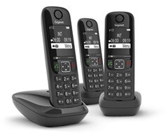 Gigaset Gigaset AS690 TRIO DECT Telefoon - 3 Handsets - Zwart - Nummerblokkering