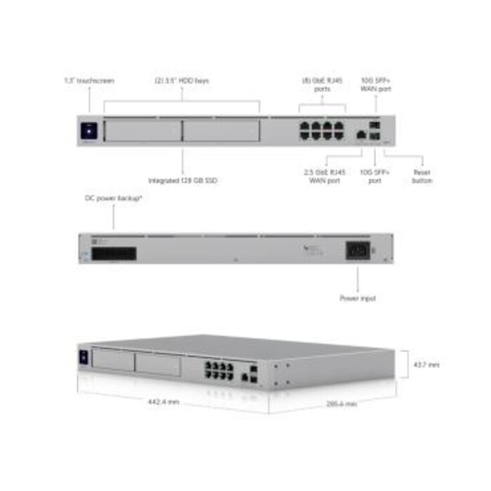 Ubiquiti Ubiquiti UniFi Dream Machine Pro Max - 10G Gateway & NVR met 2 HDD Bays