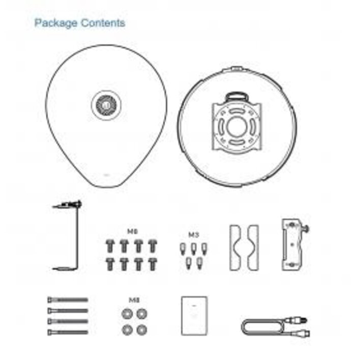Ubiquiti Ubiquiti UISP airFiber 60 XG 60GHz PtP Bridge, 6Gbps+, 4km Bereik met 10G SFP+