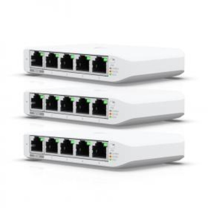 Ubiquiti Ubiquiti UniFi Switch Flex Mini 3-pack - 5-Poorts Gigabit Managed Layer 2 Switch