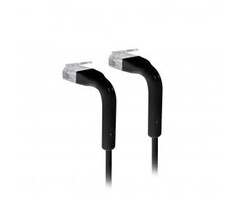 Ubiquiti Ubiquiti UniFi Cat6 Patch Kabel - 10cm - Zwart - Korte Netwerkkabel