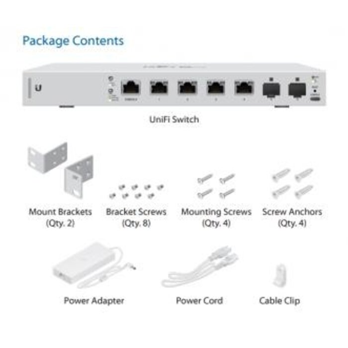 Ubiquiti Ubiquiti UniFi Switch XG (US-XG-6POE) - 6-Poort Managed Switch met 210W PoE+ Budget