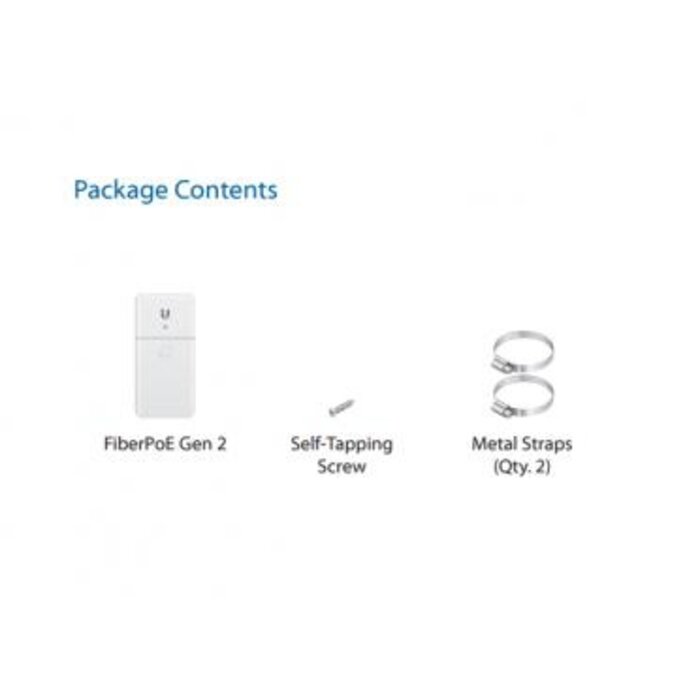 Ubiquiti Ubiquiti FiberPoE Gen2 Glasvezel naar PoE Adapter - Gigabit