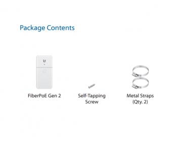 Ubiquiti Ubiquiti FiberPoE Gen2 Glasvezel naar PoE Adapter - Gigabit