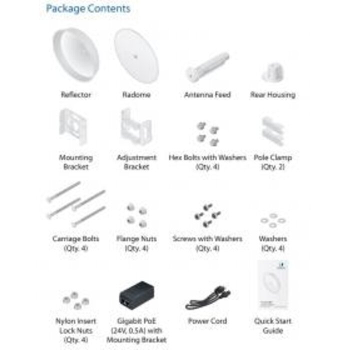 Ubiquiti Ubiquiti PowerBeam 5AC-ISO Gen2 5GHz airMAX AC Bridge met isolator