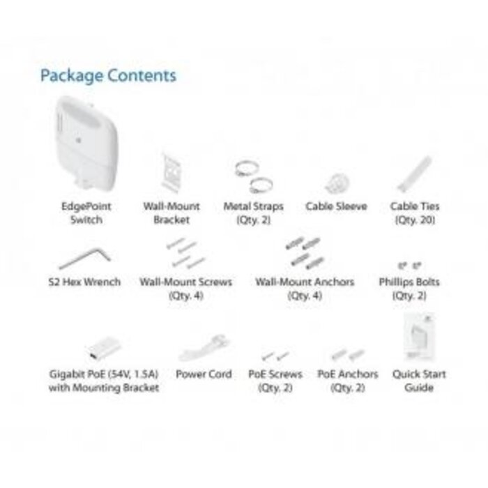 Ubiquiti Ubiquiti EdgePoint S16 16-Poorts Gigabit WISP Switch met SFP+ en PoE