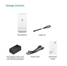Ubiquiti Ubiquiti airMAX NanoStation M2 loco - Compacte 2.4GHz Draadloze Bridge/CPE (150+ Mbps)