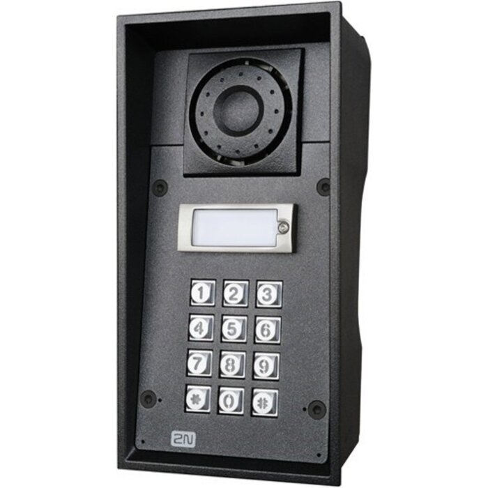 2N 2N IP Force Vandaalbestendige IP-Intercom met 1 Belknop & Keypad (10W)