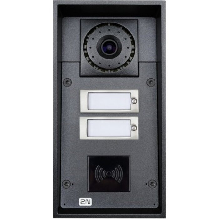 2N 2N IP Force Intercom met 2 Knoppen, HD Camera & Kaartlezer Ready
