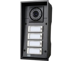 2N 2N IP Force Intercom - 4 Knoppen, HD Camera & 10W Speaker