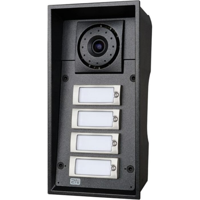 2N 2N IP Force IP Intercom - 4 Knoppen, HD Camera, 10W Speaker, IK10 & IP69K