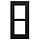 2N IP Verso Inbouwframe voor 2 Modules - Zwart (9155012B)