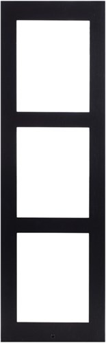 2N 2N Opbouw installatie afdekframe voor 3 modules (zwart)