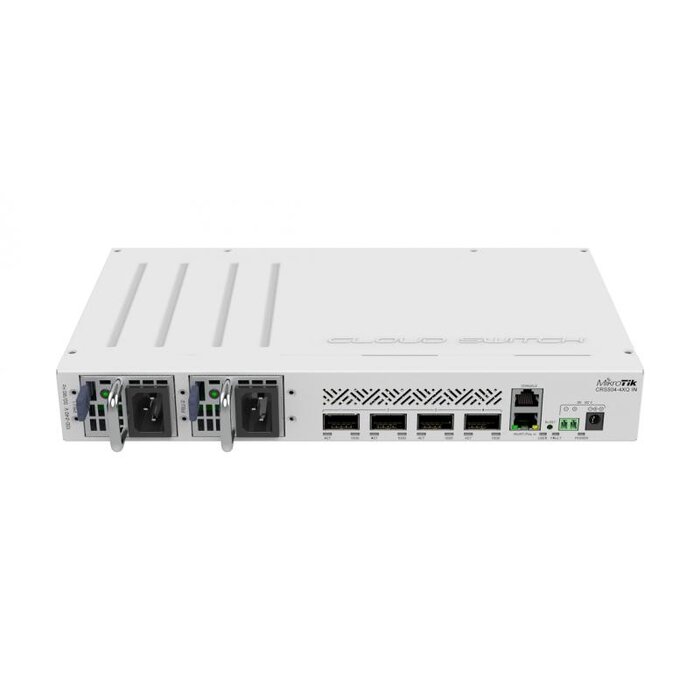 Mikrotik MikroTik CRS504-4XQ-IN Cloud Router Switch, 4x 100G QSFP28, Dual PSU