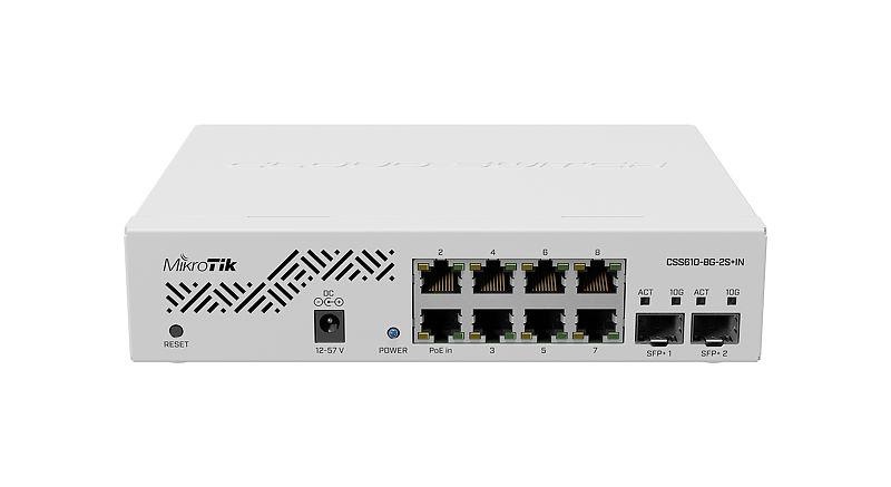 Mikrotik MikroTik CSS610-8G-2S+IN Cloud Smart Switch - 8x Gigabit & 2x 10G SFP+, foto 5 van 5