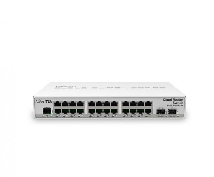 Mikrotik MikroTik CRS326-24G-2S+IN Desktop Switch - 24x Gbit, 2x 10G SFP+