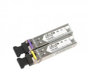 Mikrotik MikroTik S-4554LC80D SFP Transceiver Module Set (1.25G, 80km, Single Mode LC, WDM)