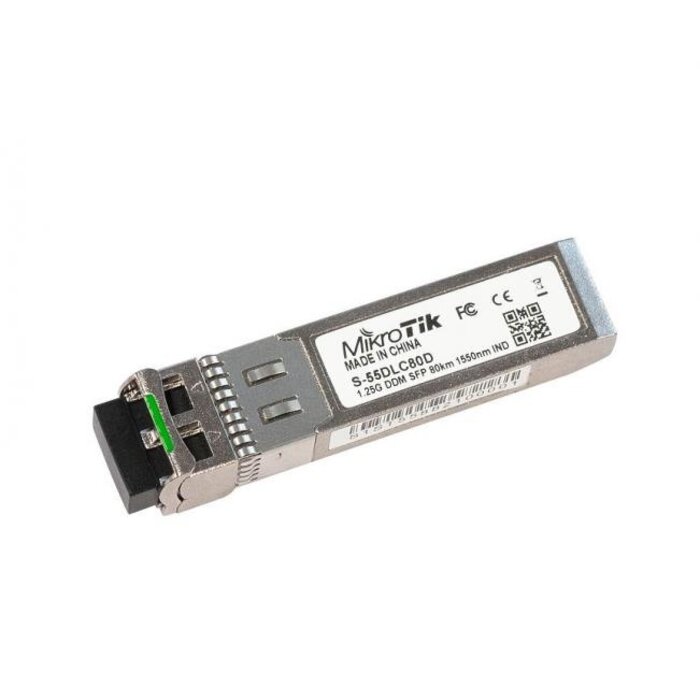 Mikrotik MikroTik S-55DLC80D SFP Module - 1.25G 80km Single Mode Dual LC