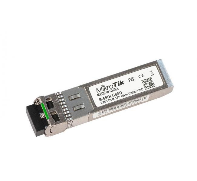 Mikrotik MikroTik S-55DLC80D SFP Module - 1.25G 80km Single Mode Dual LC
