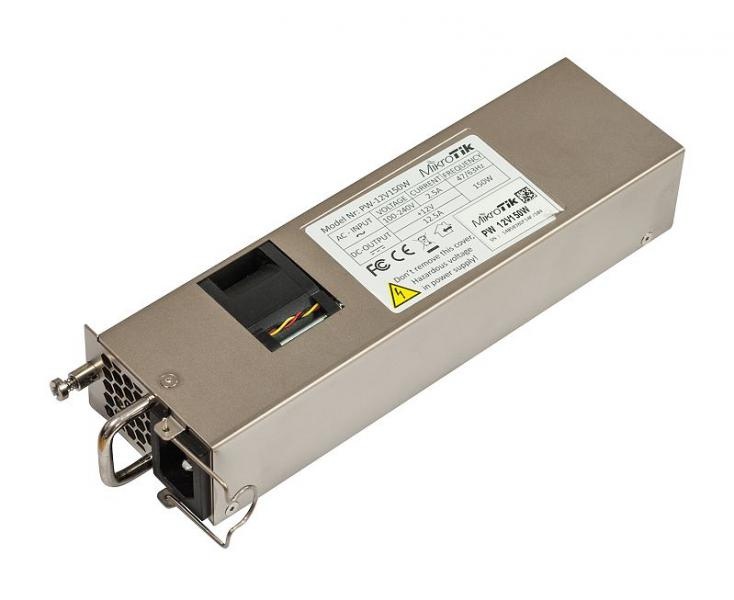 Mikrotik MikroTik 12POW150 Hot Swap 12V 150W Redundante Voeding voor Netwerkapparatuur