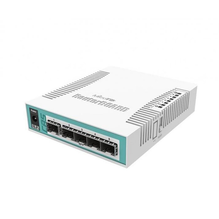 Mikrotik MikroTik CRS106-1C-5S Switch - 5x SFP & 1x Combo Poort - RouterOS L5