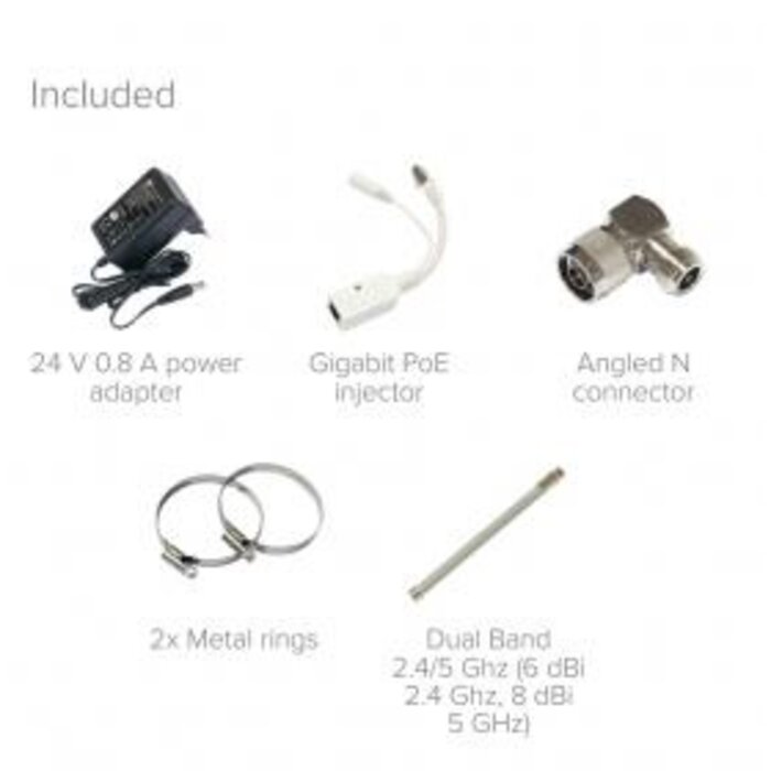 Mikrotik MikroTik Metal 52 ac (RBMetalG-52SHPacn) Outdoor WiFi Access Point - Dual-Band