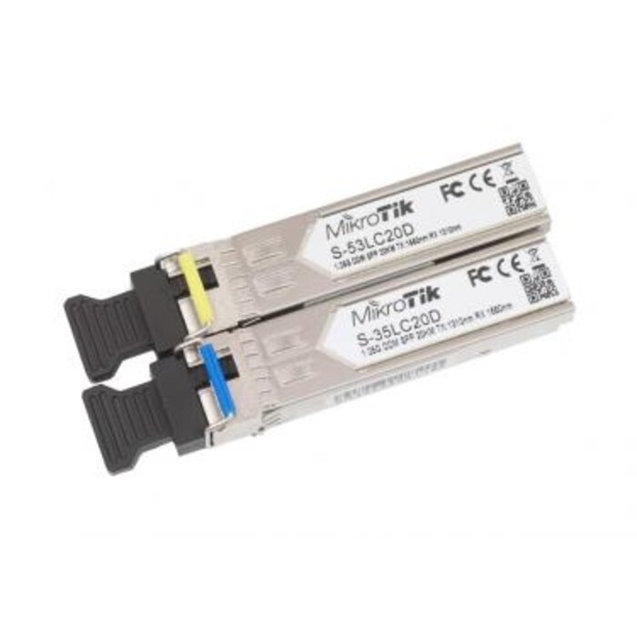 Mikrotik MikroTik SFP module S-35/53LC20D, SM, 20km, 1.25G