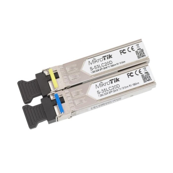 Mikrotik MikroTik SFP module S-35/53LC20D, SM, 20km, 1.25G
