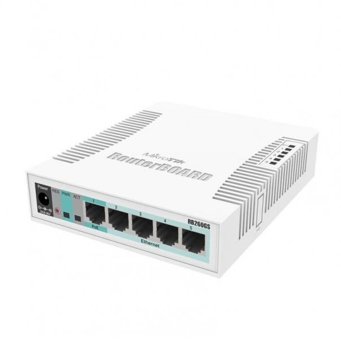 Mikrotik MikroTik RB260GS - 5 poort switch + SFP cage