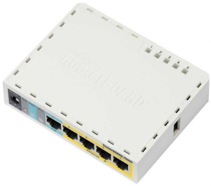 Mikrotik MikroTik hEX PoE Lite (RB750UPr2) 5-Poorts Gigabit Router met PoE