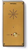 Portadial Portadial Portagold Intercom - 1 Drukknop - Inbouw - Messing/Goud