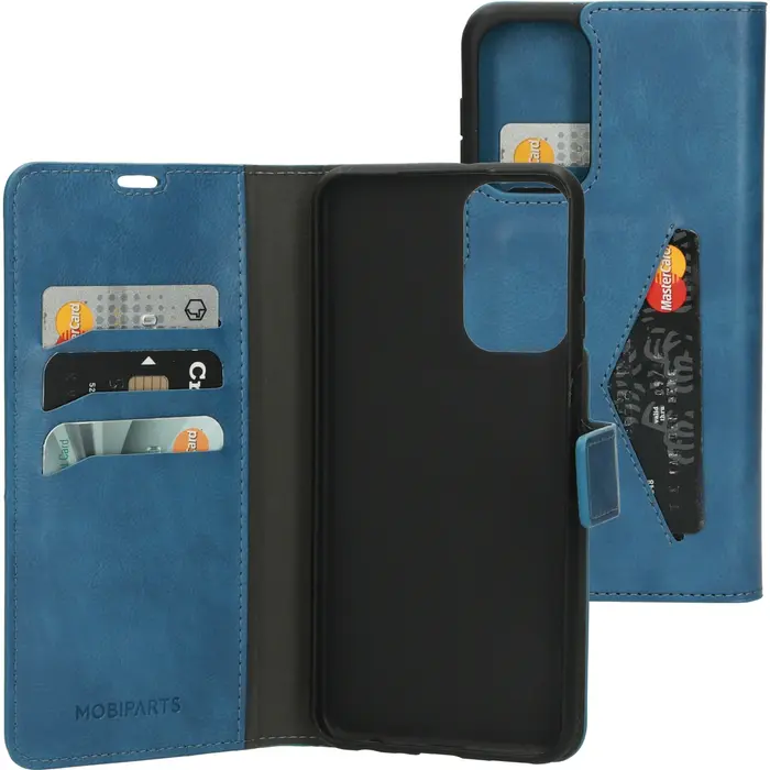 Mobiparts Mobiparts Classic Wallet Case voor Samsung Galaxy A23 5G - Steel Blue - Hoesje met Pasjeshouder