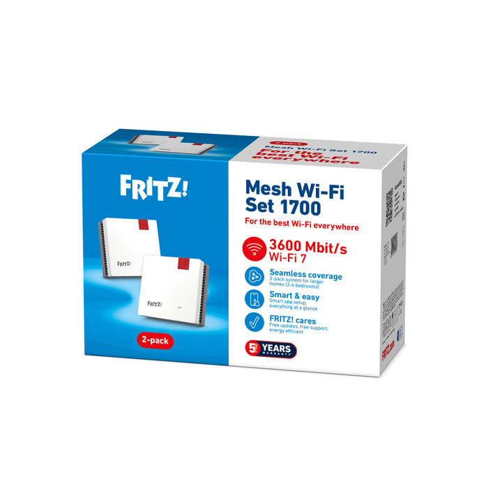 AVM AVM FRITZ!Mesh Set 1700 - Router en Repeater WiFi Systeem (2-Pack)