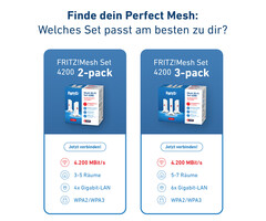 AVM AVM FRITZ!Mesh Set 4200 - Wi-Fi 6 Multiroom Systeem - 3 Units