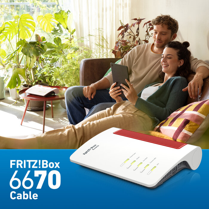 AVM AVM FRITZ!Box 6670 Cable Wi-Fi 7 Modemrouter met Zigbee & 2.5GbE