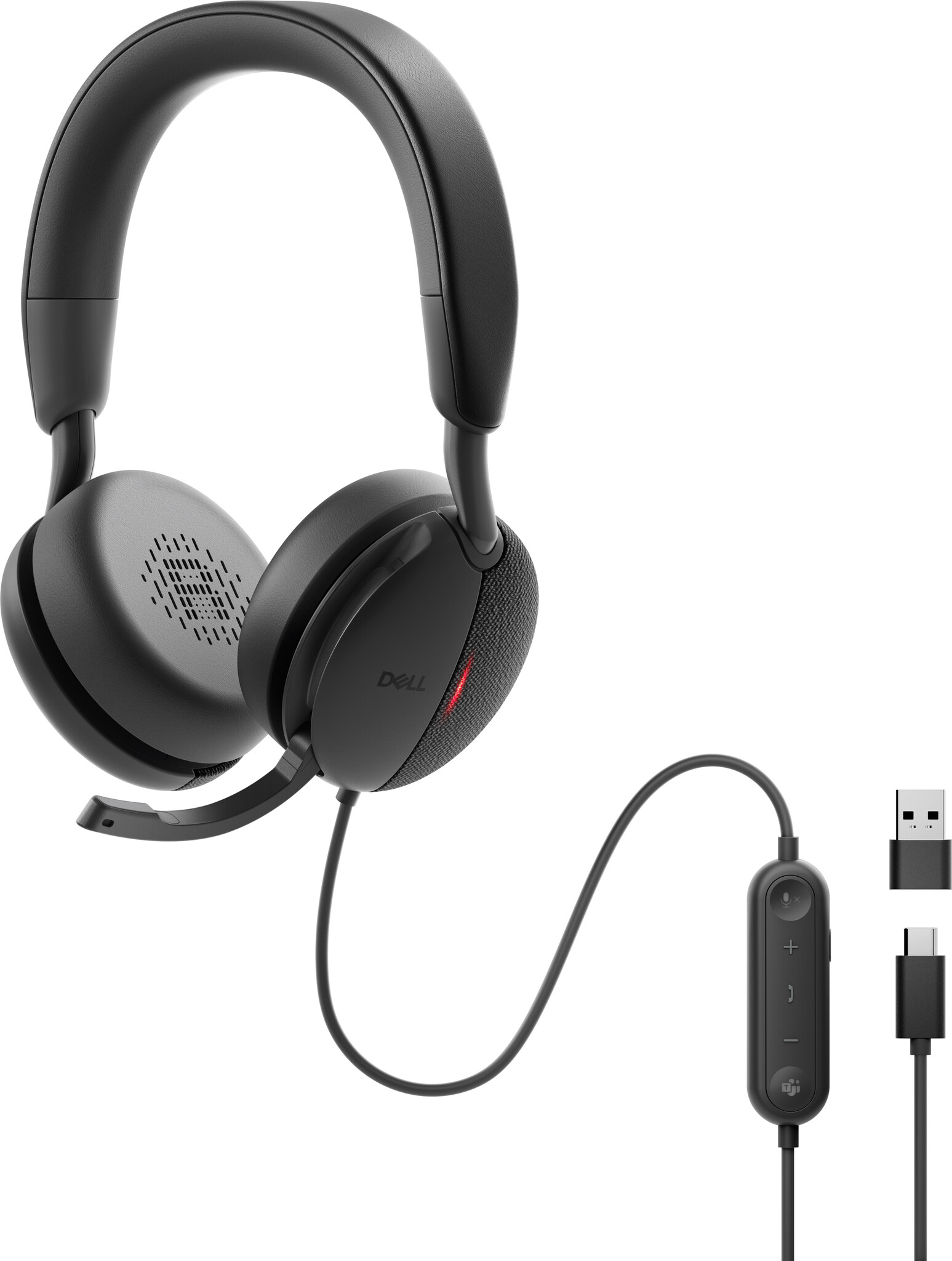 Dell Dell Pro WH5024 Bedrade ANC Headset USB-C/A Teams & Zoom