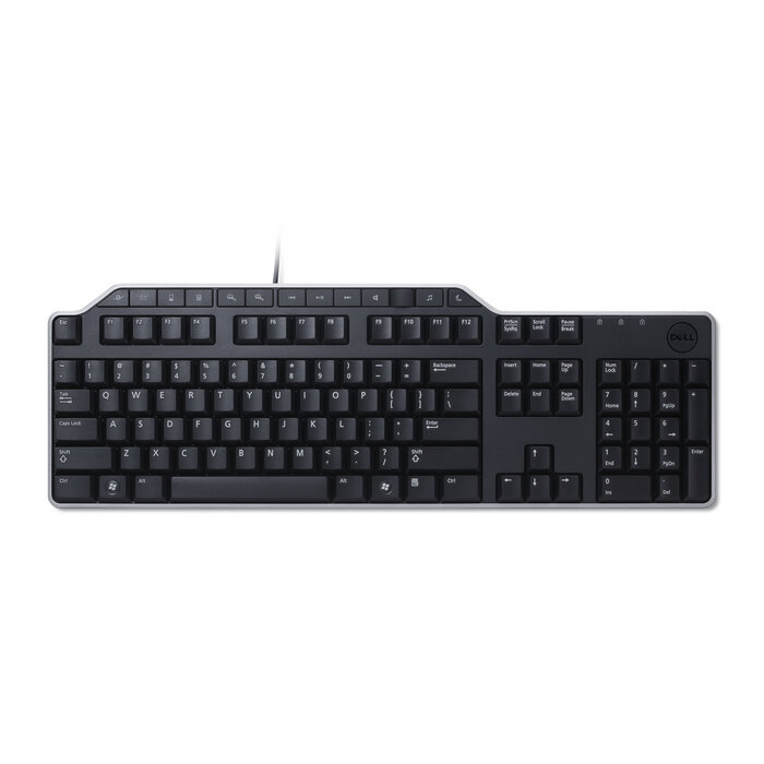 Dell Dell KB-522 Bedraad Multimedia Toetsenbord - QWERTY - Zwart - USB Hub & Polssteun