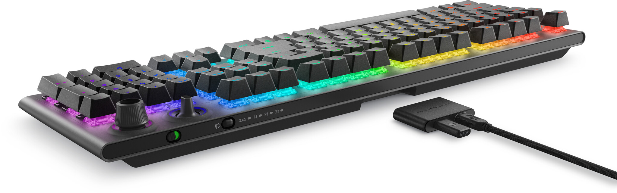 Dell Alienware AW920K Tri-Mode Draadloos Gaming Toetsenbord - Cherry MX Red - RGB - Dark Side of the Moon