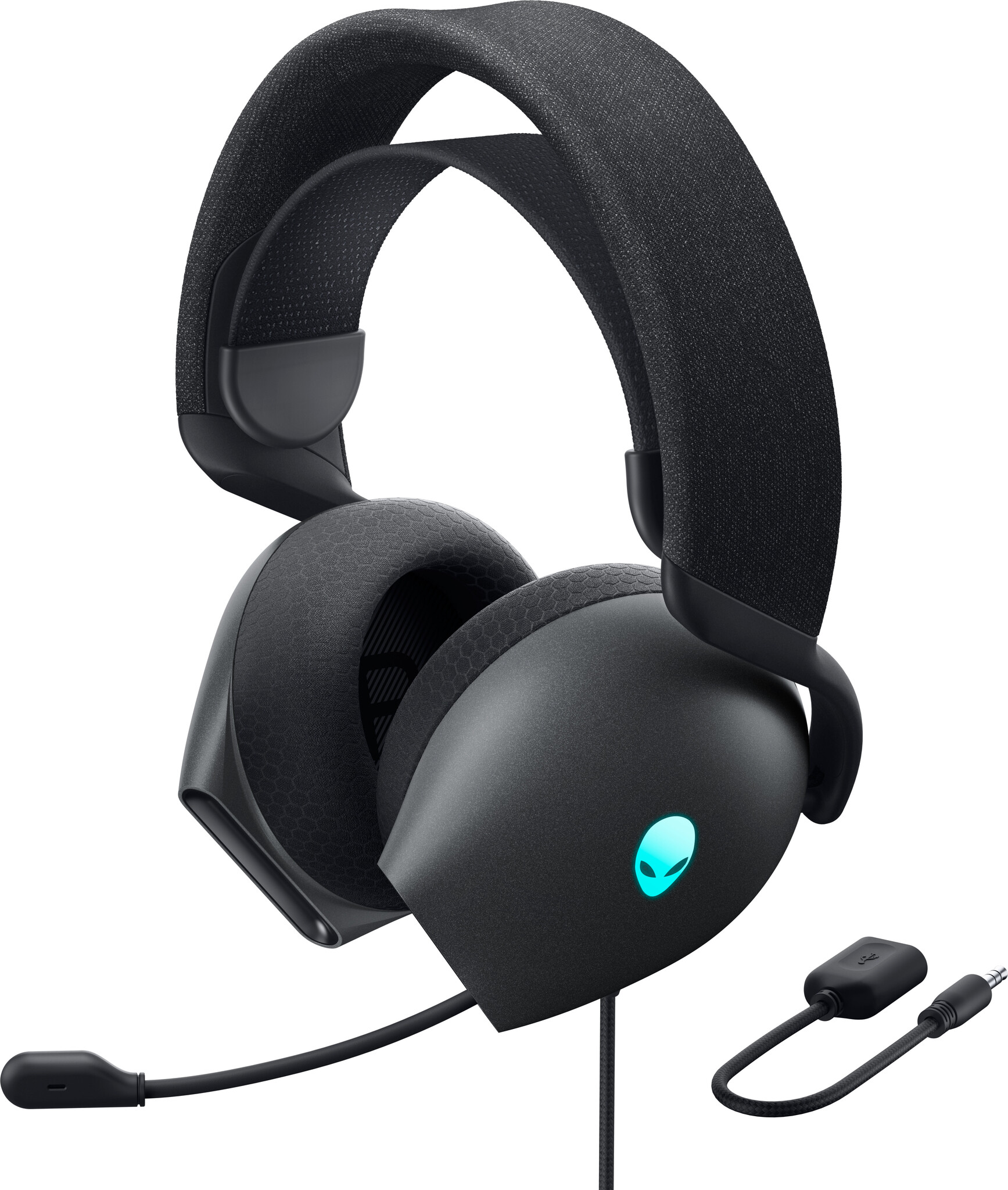 Dell Alienware AW520H Wired Gaming Headset - Hi-Res Audio, Dolby Atmos & AlienFX RGB - Dark Side of the Moon