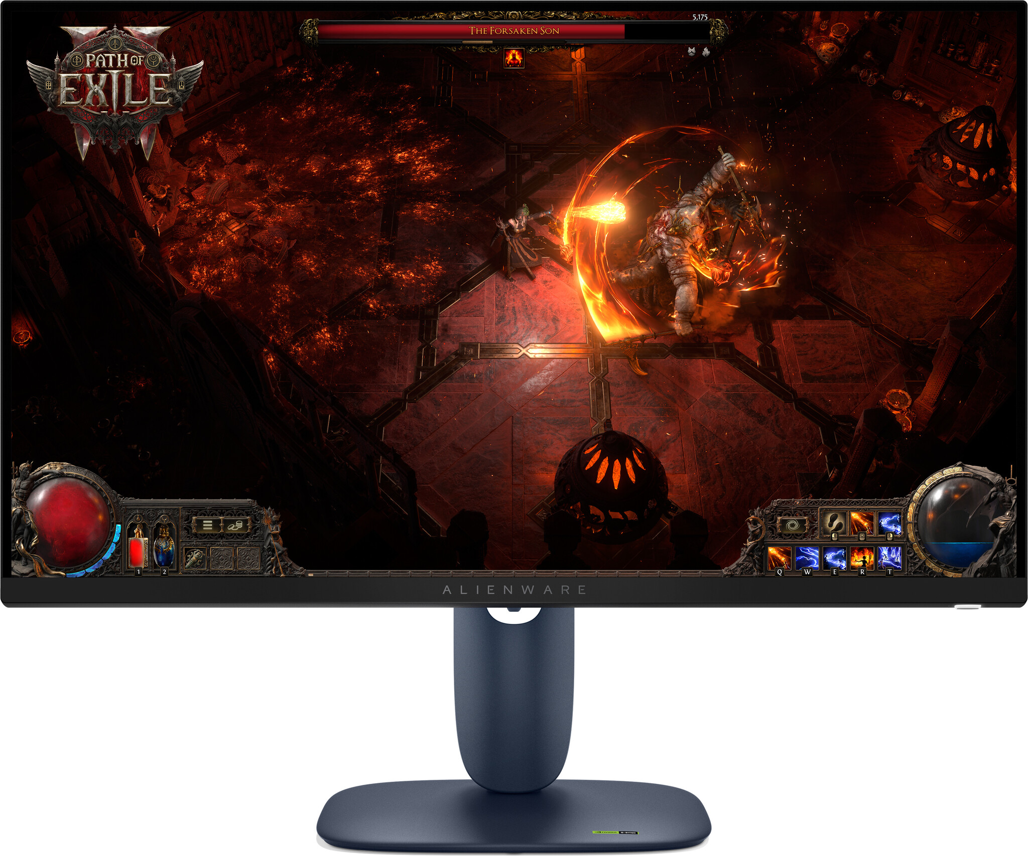 Dell Dell Alienware AW2725DM - 27 inch QHD 180Hz Fast IPS Gaming Monitor, foto 2 van 4