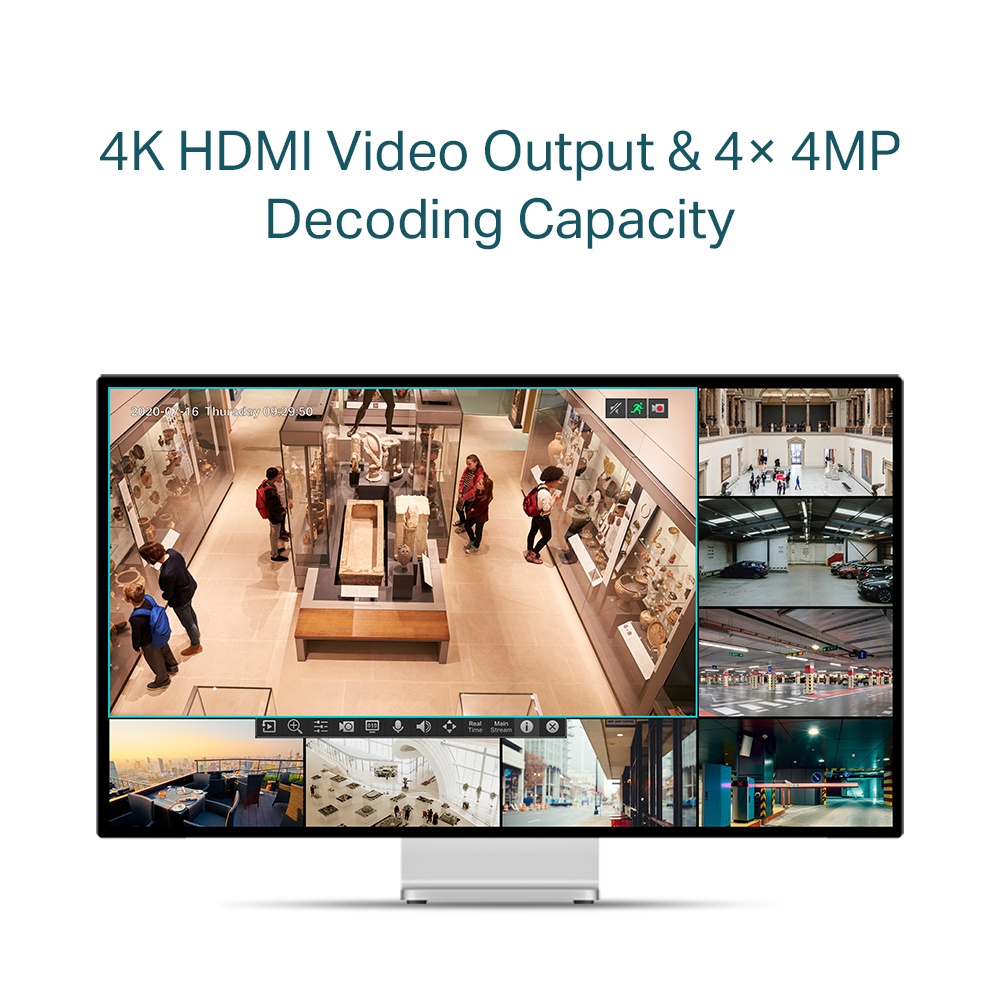 TP-Link TP-Link VIGI NVR1008H-8MP 8-Kanaals 4K NVR met 8x PoE+