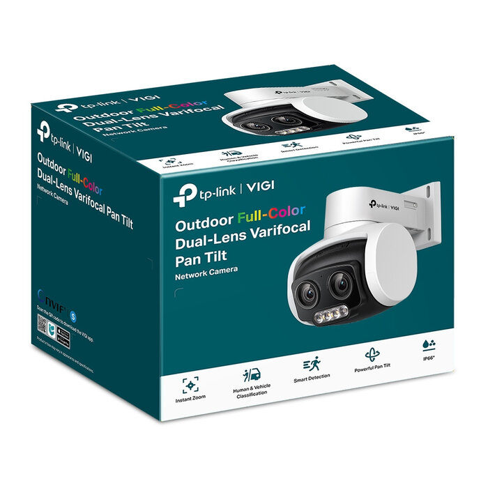 TP-Link TP-Link VIGI C540V 4MP Dual-Lens PTZ Camera - 3x Zoom, AI Detectie & PoE