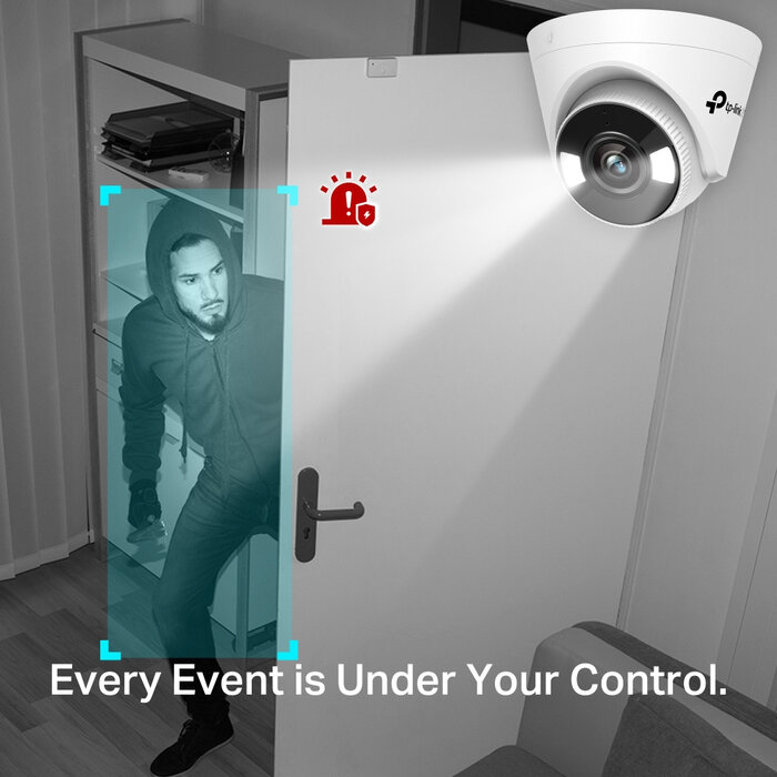 TP-Link TP-Link VIGI C440-W(4MM) 4MP Full-Color Wi-Fi Turret Camera ()