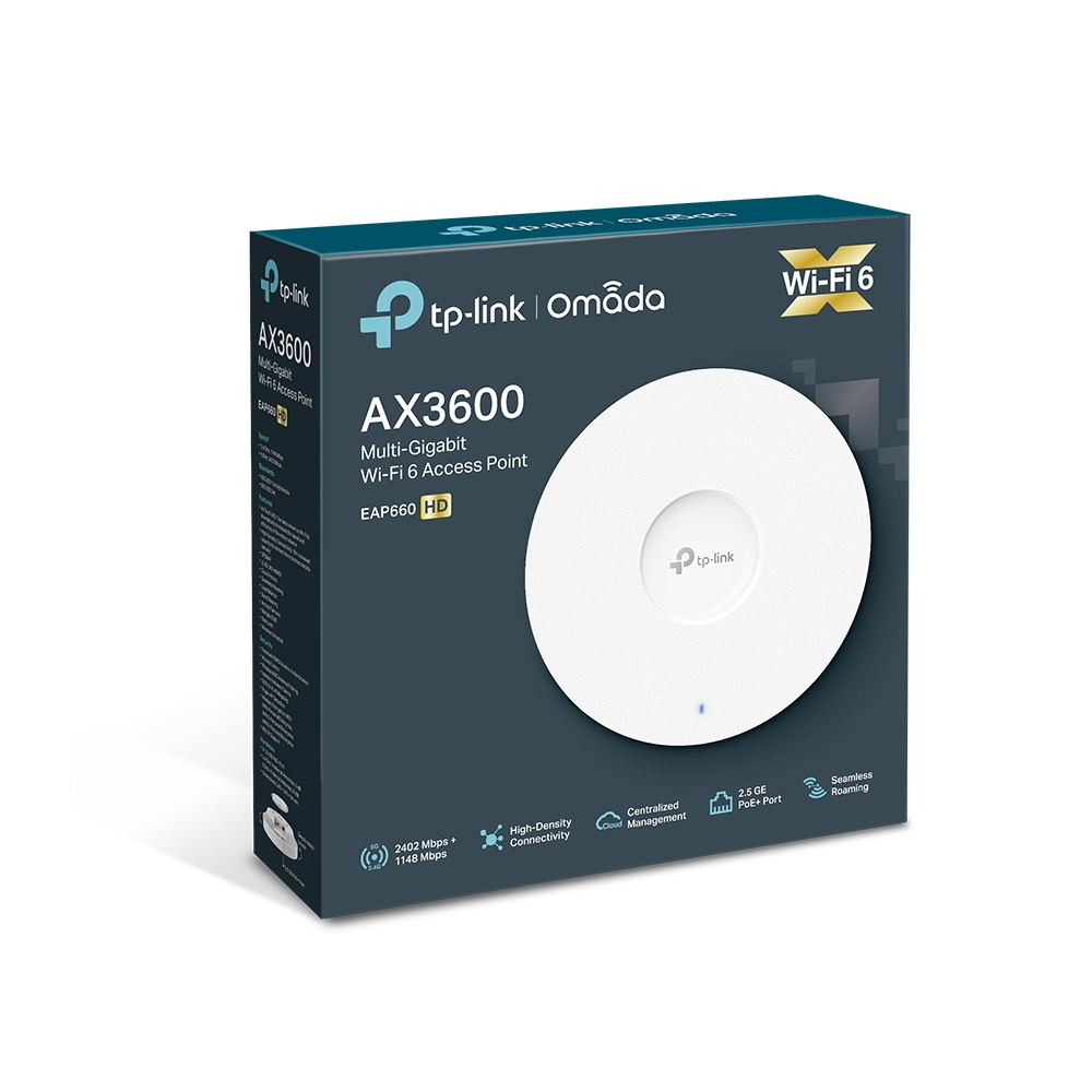 TP-Link TP-Link Omada EAP660 HD AX3600 Wi-Fi 6 Access Point (2.5G, PoE+)