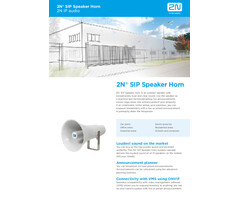 2N 2N SIP Speaker Horn (914422E) - IP-Buitenluidspreker met PoE