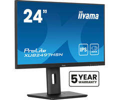 iiyama IIYAMA ProLite XUB2497HSN-B2 - 24" Full HD IPS Monitor - USB-C Dock & RJ45