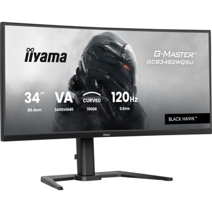iiyama IIYAMA G-Master Black Hawk - 34 inch Ultra Wide Quad HD Curved Monitor - 1440x3440