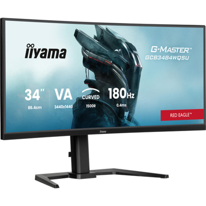 iiyama IIYAMA G-Master Red Eagle - 34 inch - Ultra Wide Quad HD Curved Monitor - 3440x1440 - Pivot / HAS